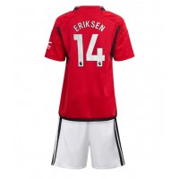 Manchester United Christian Eriksen #14 Replica Home Minikit 2023-24 Short Sleeve (+ pants)